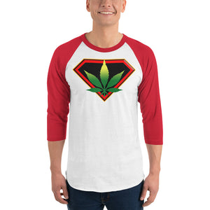 Cannabis 3/4 sleeve raglan shirt