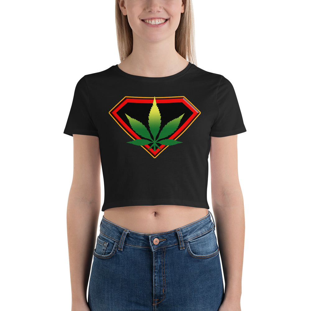 Cannabis woman Women’s Crop Tee